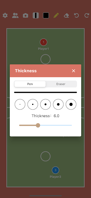 Sepak Takraw Tactic Board Screenshot 2