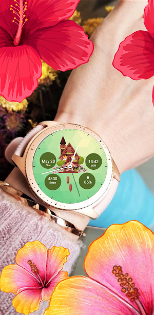 Floral Samsung Watch Face Screenshot 2
