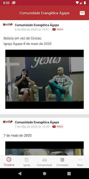 Comunidade Evangélica Ágape Screenshot 1