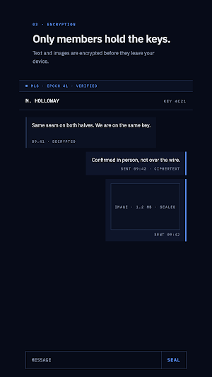 Tessera: Encrypted Chat Screenshot 2