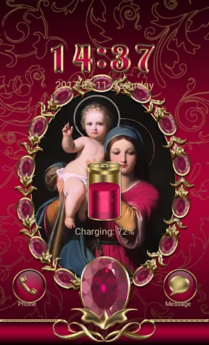 Virgin Mary Crimson Go Locker theme Screenshot 1