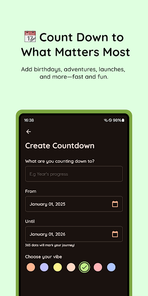 Countdown by Dots Screenshot 1