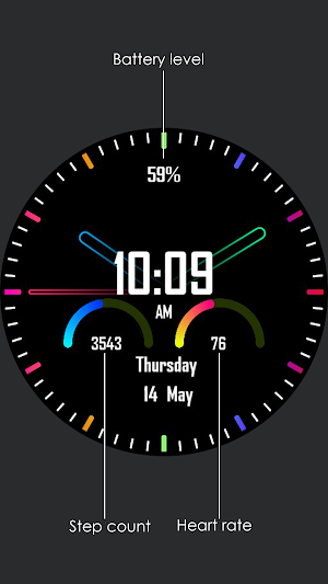 Vibrant (Galaxy Watch/Android Wear) Screenshot 1