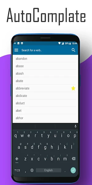 English verbs conjugation - offline Screenshot 2