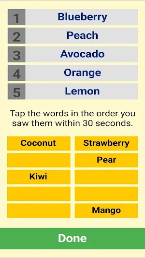 5-Minute Brain Trainer: Memory Screenshot 3