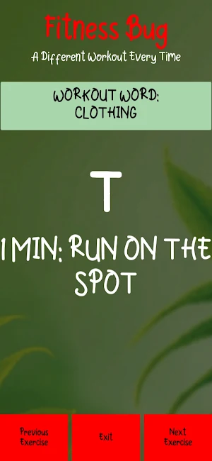 Lose Weight: FITNESS BUG. Free Screenshot 3