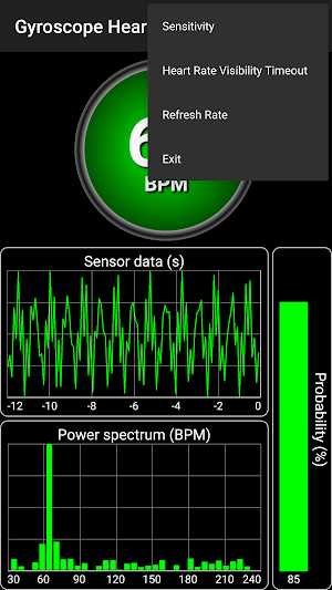 Gyroscope Heart Rate Screenshot 1