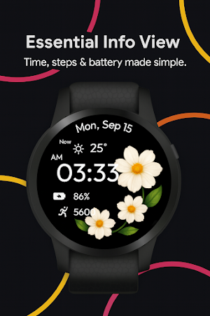 Colorful Bloom WatchFace Screenshot 1