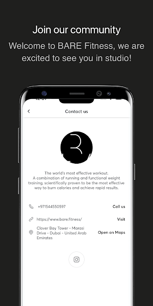 BARE Fitness App Screenshot 2