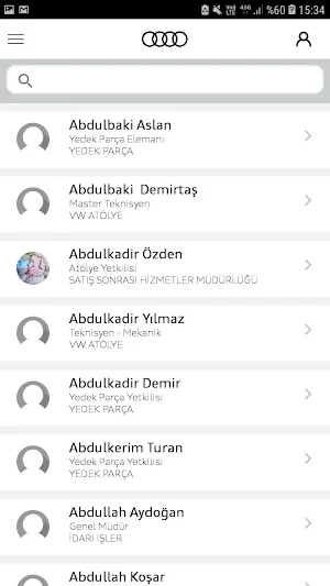 Audi Ekip Screenshot 2