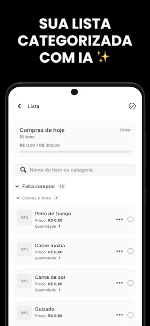 Lista de compras Mercado Ágil Screenshot 1