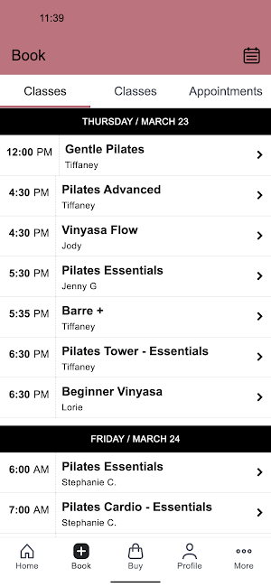 Inner Balance Pilates and Yoga Screenshot 1