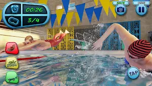 Swimming pool Water Race- Uphill Rush Water Racing Screenshot 2