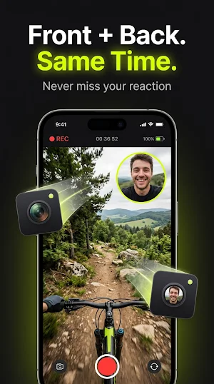 DualCam: Dual Camera Recorder Screenshot 1
