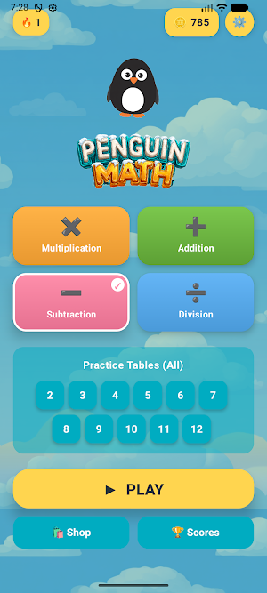 Penguin Math: Kids Math Games Screenshot 0