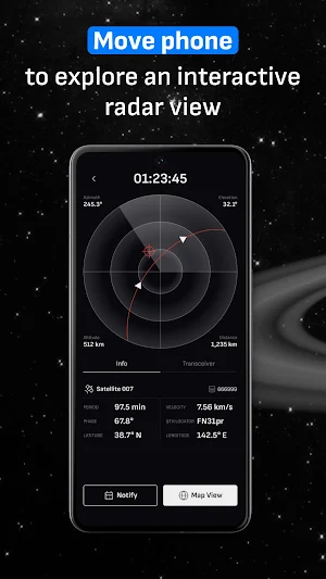 Satellites Tracker: ISS Detect Screenshot 3