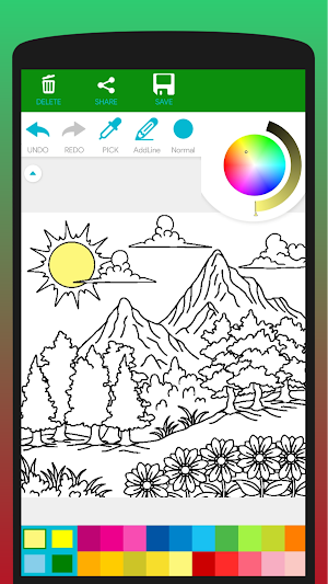 Nature Landscape Coloring Book Screenshot 0
