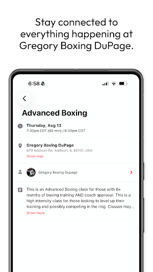 Gregory Boxing Dupage Screenshot 3