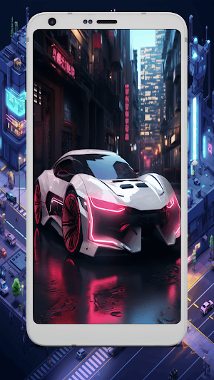 Neon Car Cyberpunk Wallpapers Screenshot 2