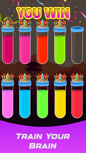 Color Water Sort Puzzle Fun Screenshot 1