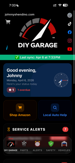 DIY Garage: Car & Service Log Screenshot 0