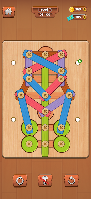 Screw A Wood Nuts Bolts Puzzle Screenshot 2