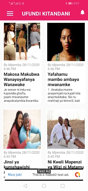 Ufundi Kitandani Screenshot 1