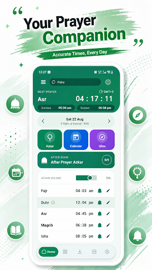 Prayer Times Fajr Azan Alarm Screenshot 0