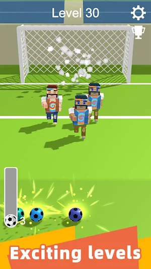 Straight Strike - 3D soccer shot game Screenshot 3