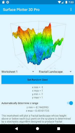Surface Plotter 3D Pro (Graph Plotter) Screenshot 3