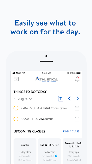 Athletica Health and Fitness Screenshot 1