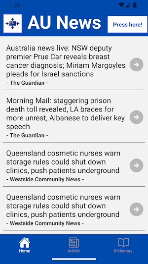 Australia News Feeds Screenshot 0