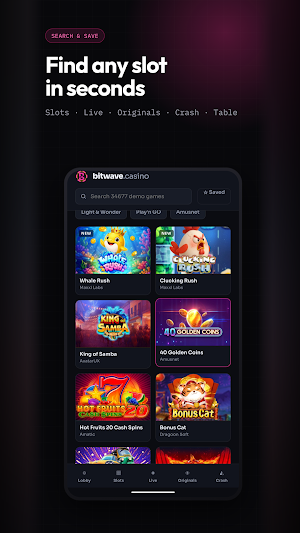 Bitwave Casino Games Screenshot 1