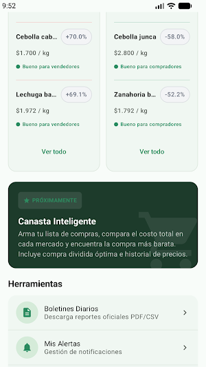 Mercado Hoy Screenshot 2