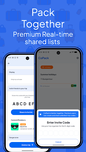 CoPack: Packing list & luggage Screenshot 2