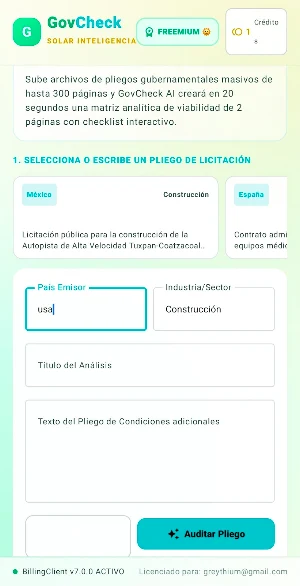 GovCheck AI Screenshot 2