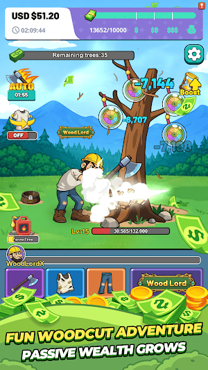 Idle Cash Lumber: Earn Money Screenshot 3