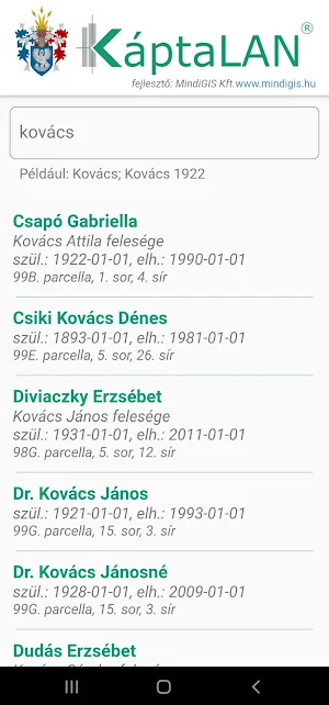 Gödöllő KáptaLAN - Temető Screenshot 1