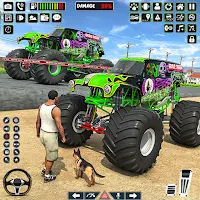 Derby Monster Truck Stunt Game