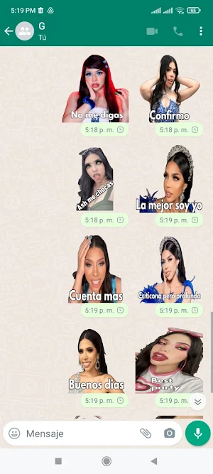 Stickers de Yeri Mua Screenshot 1