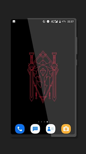 Black & Red Wallpaper Screenshot 1