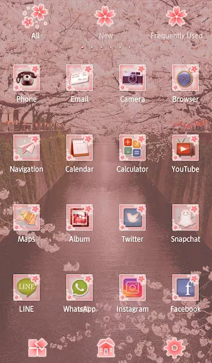 Wallpaper Sakura Arch Theme Screenshot 2
