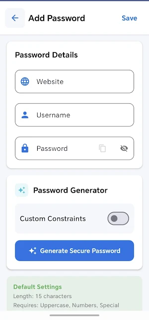 Password Manager Screenshot 0