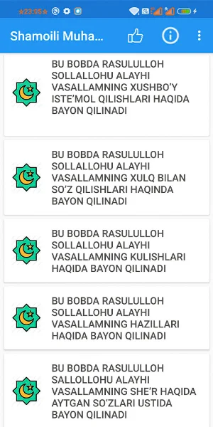 Shamoili Muhammadiy Screenshot 2