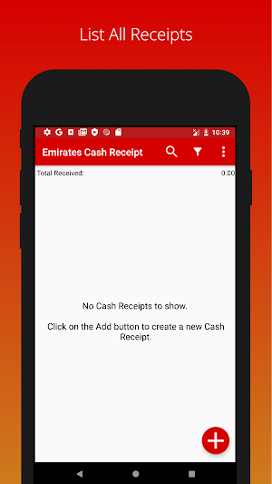 Emirates Cash Receipt Screenshot 0