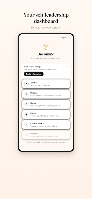 Becoming - Self Leadership Screenshot 1