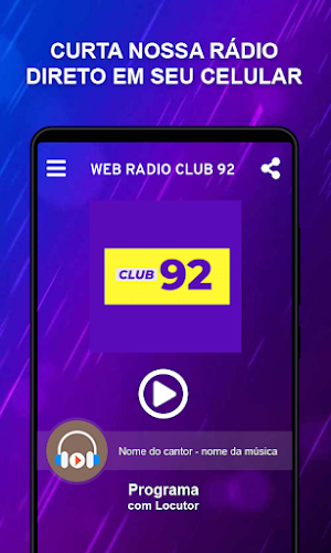 Web Rádio Club 92 Screenshot 0