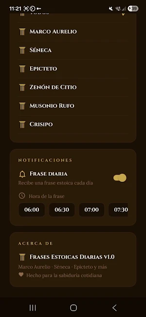 Frases Estoicas Diarias Screenshot 3