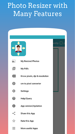Photo Resizer for Form Fill Up Screenshot 0