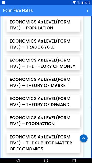 Form Five notes, All subjects screenshot 2